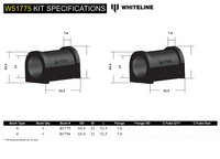 Go to Front Lower Control Arm - Inner Rear Bushing Kit to Suit Hyundai, Mitsubishi and Proton
