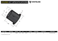 Go to Front Upper Control Arm - Bushing Kit to Suit Mitsubishi Challenger, Pajero and Triton 2wd/4wd