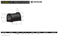 Go to Front Sway Bar Mount - Bushing Kit 25mm 'Grease Free' to Suit Toyota Hiace SBV RCH12, RCH22, RZH10