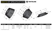 Go to Front Strut Mount - Bushing Kit to Suit Mitsubishi Challenger, Pajero Sport and Triton 2wd/4wd
