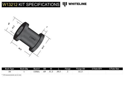 Go to Front Steering Rack and Pinion - Mount Bushing Kit to Suit Ford Falcon/Fairlane AU