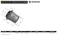 Go to Front Lower Control Arm - Inner Bushing Kit to Suit Audi 80, 90 and Coupe B3, B4