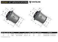 Go to Front Upper Control Arm - Bushing Kit to Suit Mitsubishi L400 WA