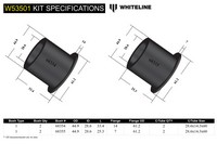 Go to Front Lower Control Arm - Inner Rear Bushing Kit to Suit Ford Falcon/Fairlane AU-BF and FPV