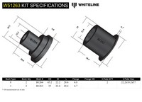 Go to Front Lower Control Arm - Inner Rear Bushing Kit to Suit Ford Laser KF, KH and Mazda 323 BG