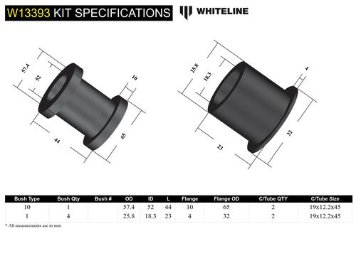 Go to Front Steering Rack and Pinion - Mount Bushing Kit to Suit Toyota Rav 4 ACA20