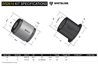 Go to Front Lower Control Arm - Inner Rear Bushing Double Offset Kit to Suit Mini Cooper R50, R56
