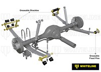 Go to Rear Leaf Spring - Bushing and Greaseable Shackle/Pin Kit to Suit Nissan Navara D22 4wd