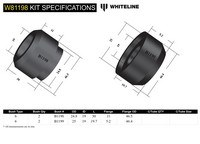 Go to Front Strut Rod - To Chassis Bushing Kit to Suit Hyundai Excel, Mitsubishi Colt and Mirage