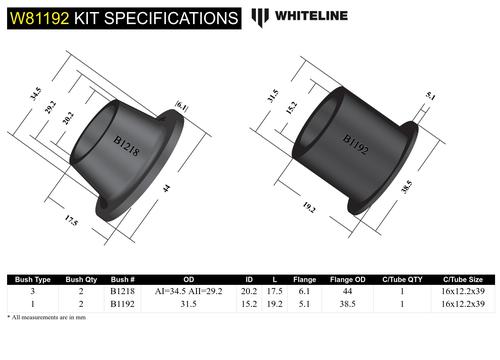 Go to Rear Panhard Rod - Bushing Kit to Suit Toyota Corolla, Celica and Cressida