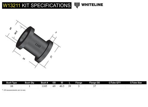 Go to Front Steering Rack and Pinion - Mount Bushing Kit to Suit Holden Commodore VT-VZ and HSV