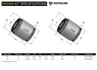 Go to Front Lower Control Arm - Bushing Kit to Suit Toyota HiLux 2005-on and Foton Tunland P201 2wd