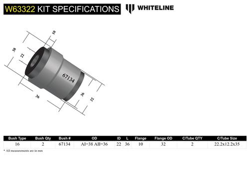 Go to Rear Control Arm Upper - Bushing Kit to Suit Ford Focus, Mazda3 and Volvo C30, S40