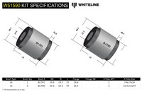 Go to Front Lower Control Arm - Inner Rear Bushing Kit to Suit Mitsubishi Magna TR, TS