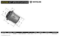 Go to Front Lower Control Arm - Inner Bushing Kit Double Offset to Suit Holden Commodore VR, VS and HSV