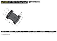 Go to Front Upper Control Arm - Bushing Kit to Suit Mitsubishi Triton ME-MJ and Nissan Navara D21, Pathfinder WD21