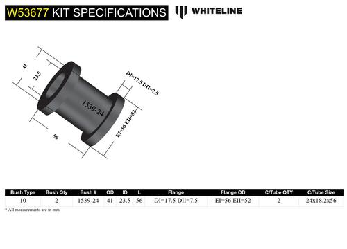 Go to Front Lower Control Arm - Inner Rear Bushing Kit to Suit Honda Civic, CR-X and Integra DC2