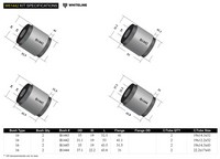 Go to Rear Control Arm Lower - Bushing Kit to Suit Toyota Camry and Holden Apollo