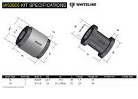 Go to Front Lower Control Arm - Inner Rear Bushing Kit to Suit BMW 3 Series E46 and Z4 E86, E86