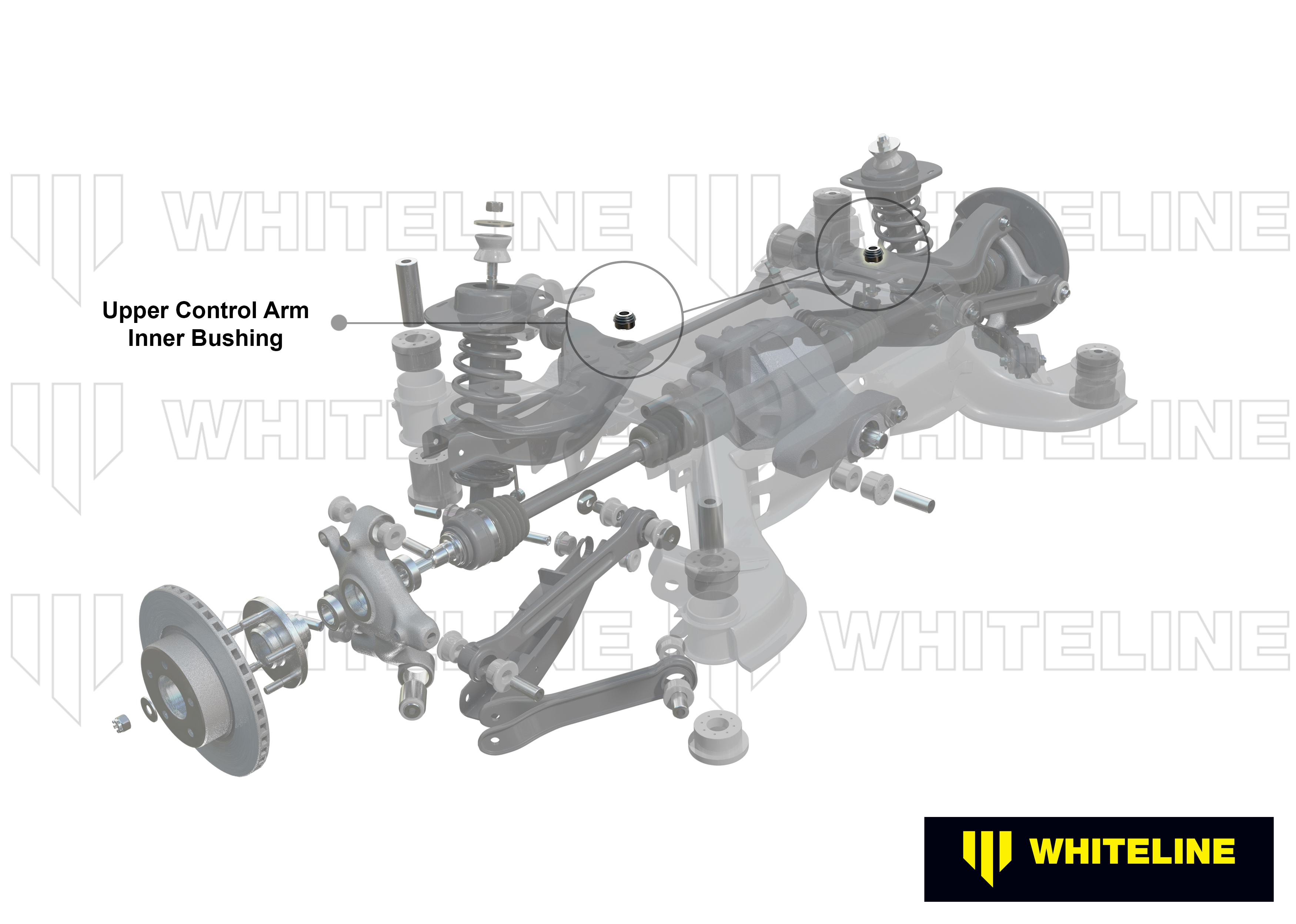 Rear Control Arm Upper - Inner Bushing Kit to Suit Nissan 350Z, 370Z, Skyline and Stagea