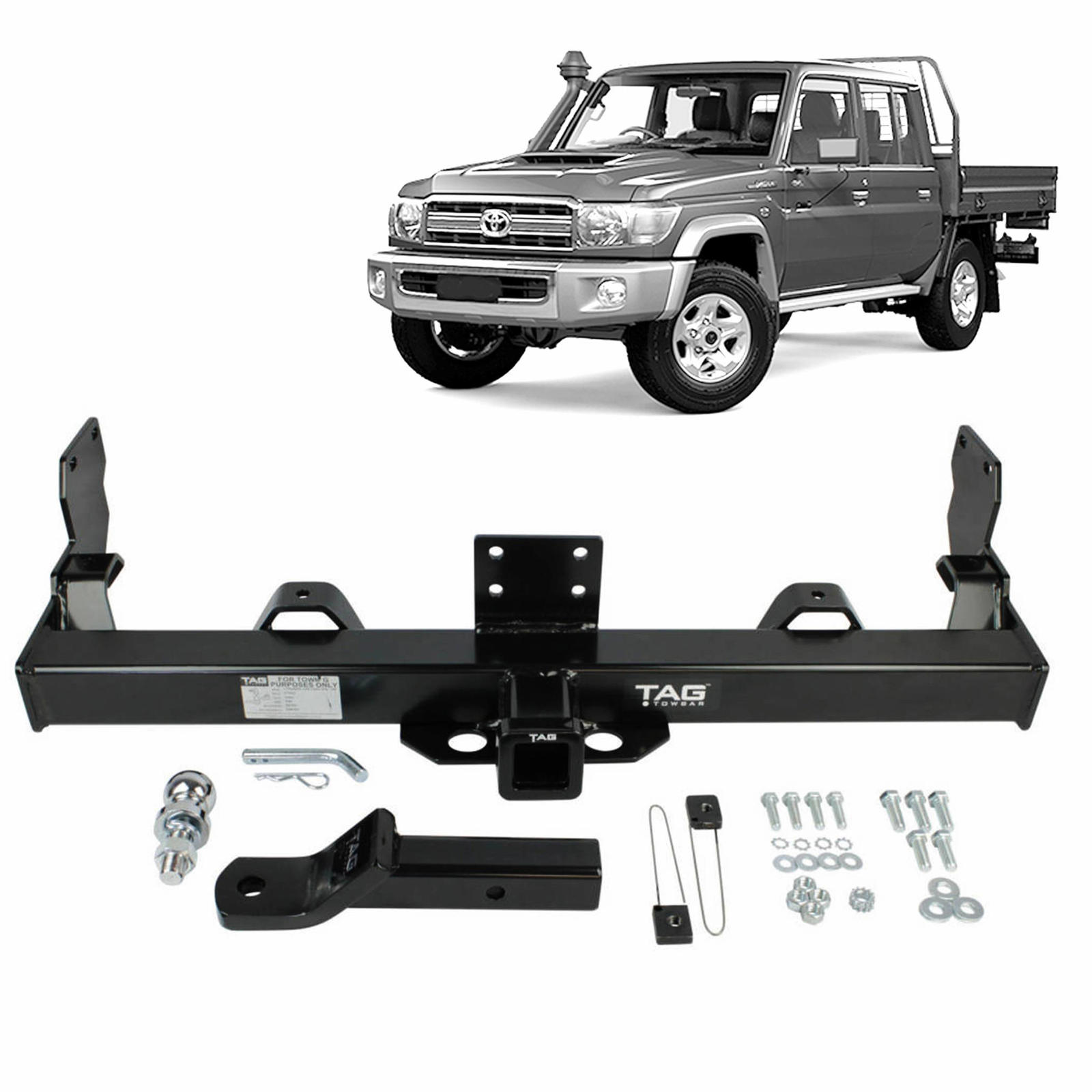 TAG Heavy Duty Towbar to suit Toyota LandCruiser 75/79 Series (Narrow Front) (85-07/96)