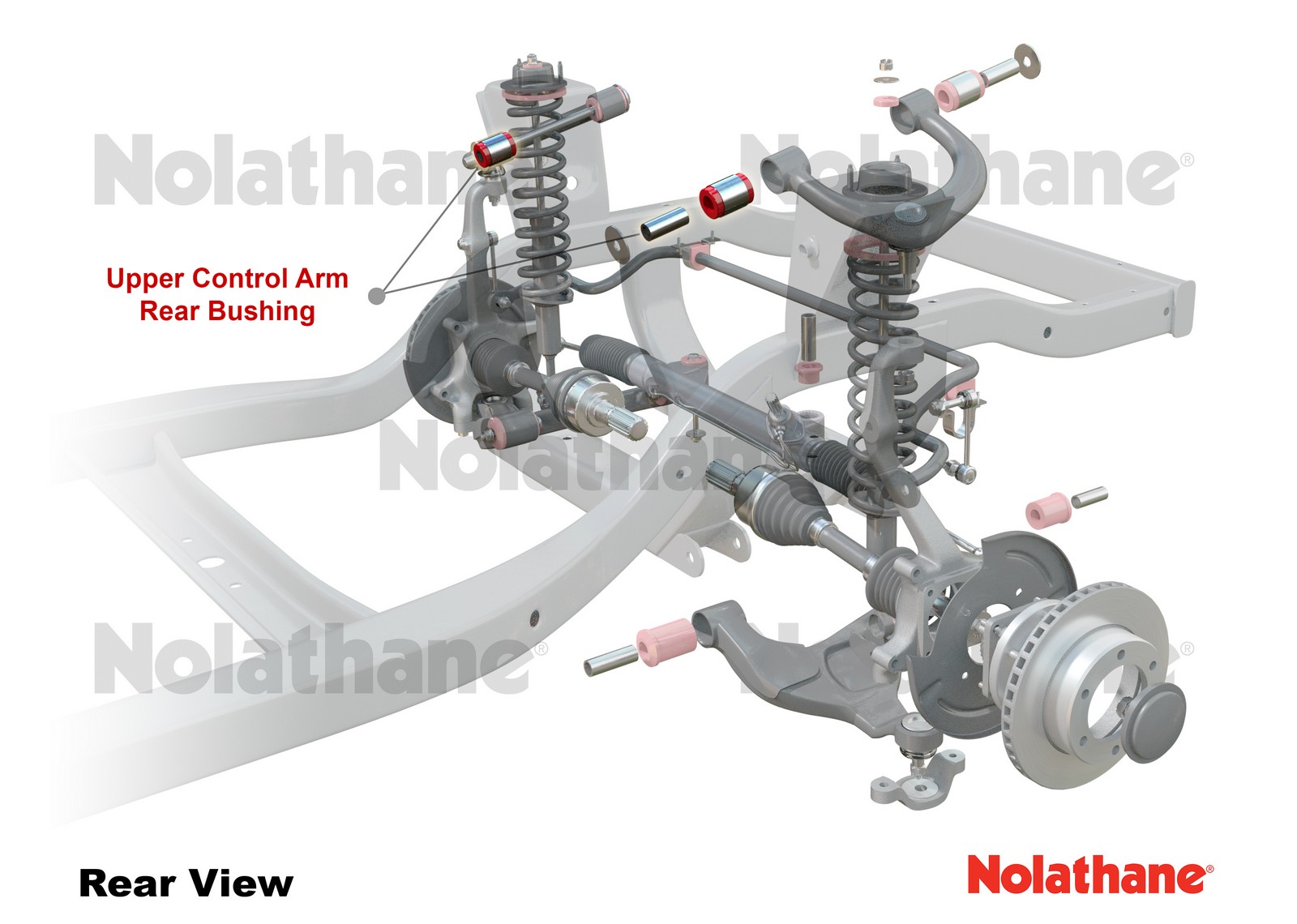 Rear Panhard Rod - Bushing Kit to Suit Toyota Prado and 4Runner