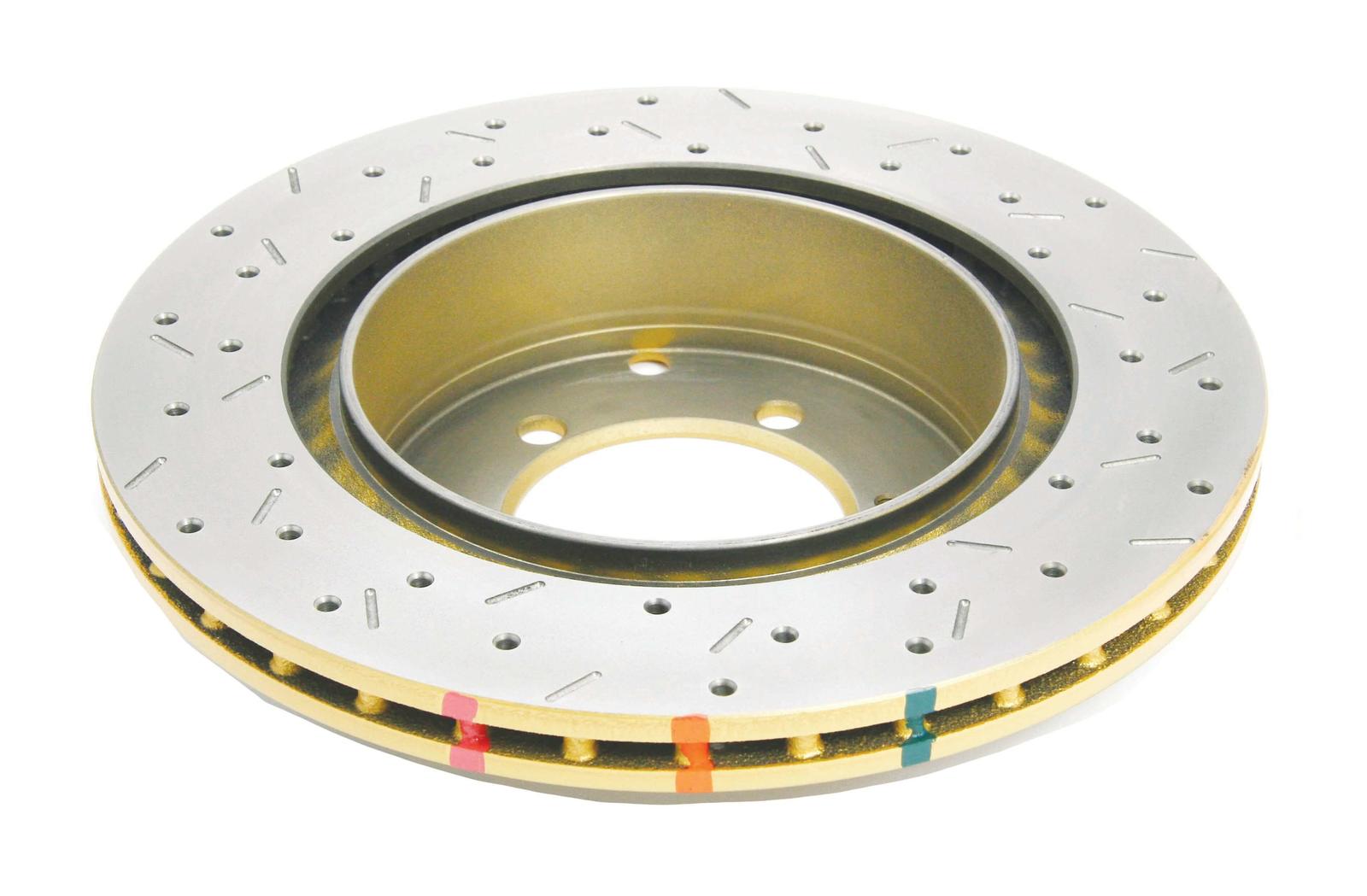 4000 XS Cross-Drilled, Slotted KP Brake Disc to suit Mitsubishi EVO V-IX 1996-2008 R