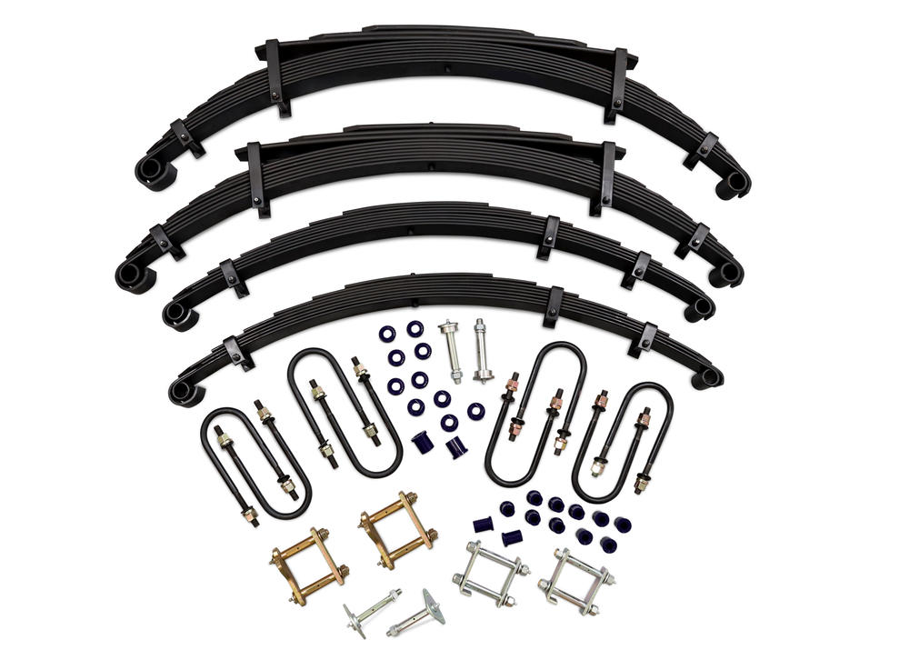 Formula 4x4 Leaf Spring Kit - approx. 50mm Lift at 65kg Front & 0-300kg Rear to suit LandCruiser 45 1969 - 1980