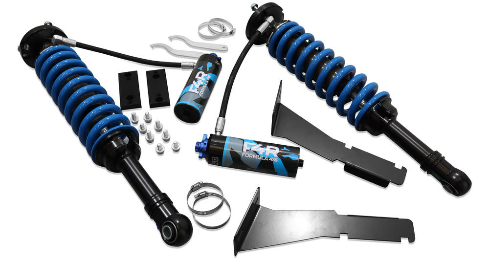 2-3 Inch or 50-75mm Adjustable F4R Formula 4x4 Front Shock Absorber Kit to suit Toyota Hilux GGN, GUN 2022-on GR Sport & Rogue Wide-Body