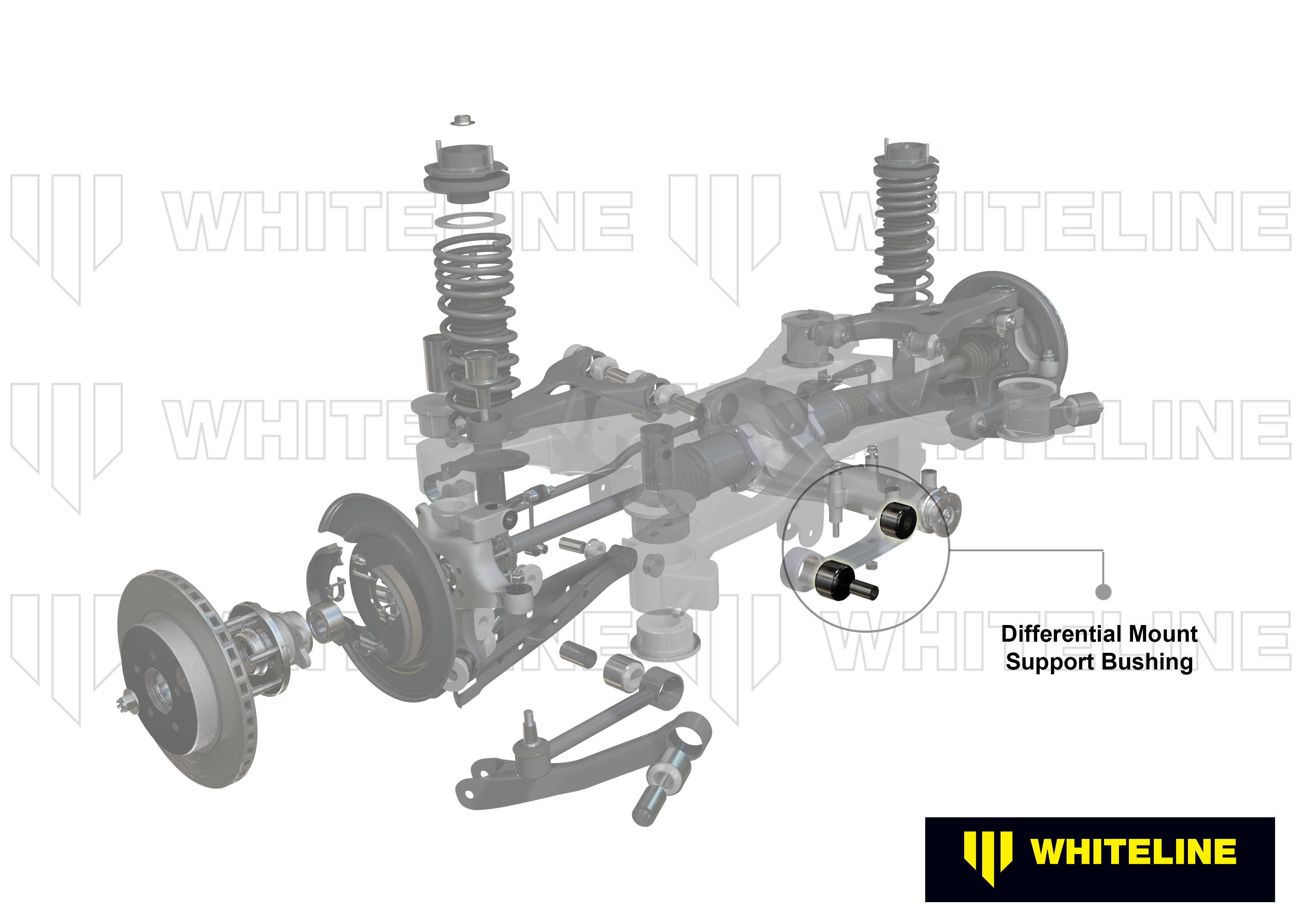 Rear Differential Mount - Front Bushing Kit to Suit Mitsubishi Lancer Evo 4 5 6 7 8 9