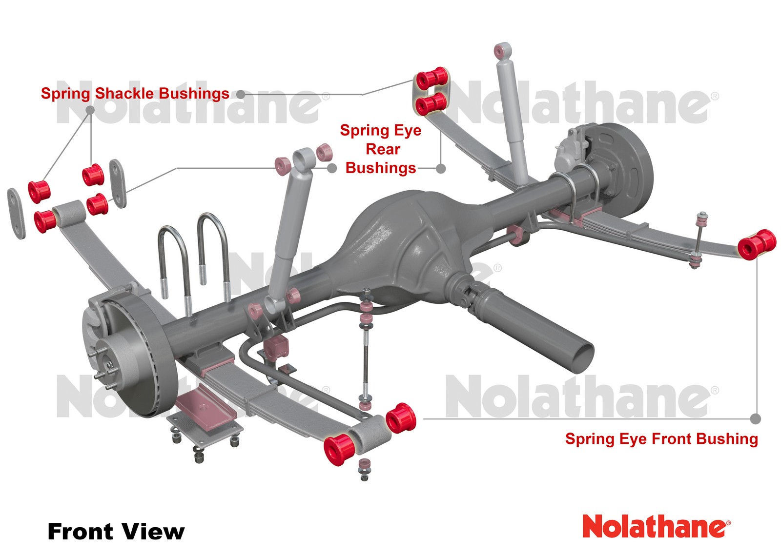 Leaf Spring - Bushing Kit to Suit Toyota Coaster and Dyna