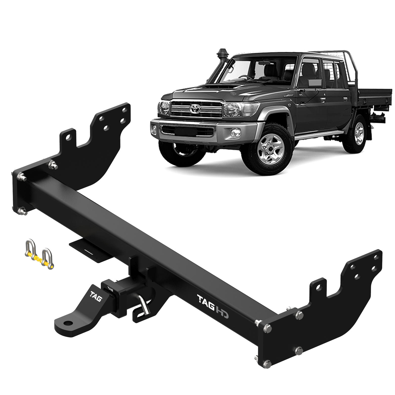 TAG Heavy Duty Towbar to suit Toyota LandCruiser 79 Series (Single/double cab) (08/12-on)