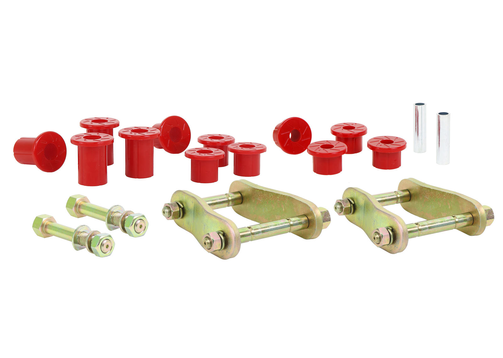Rear Leaf Spring - Bushing and Greaseable Shackle/Pin Kit to Suit Holden Colorado, Isuzu D-Max and LDV T60 2wd/4wd