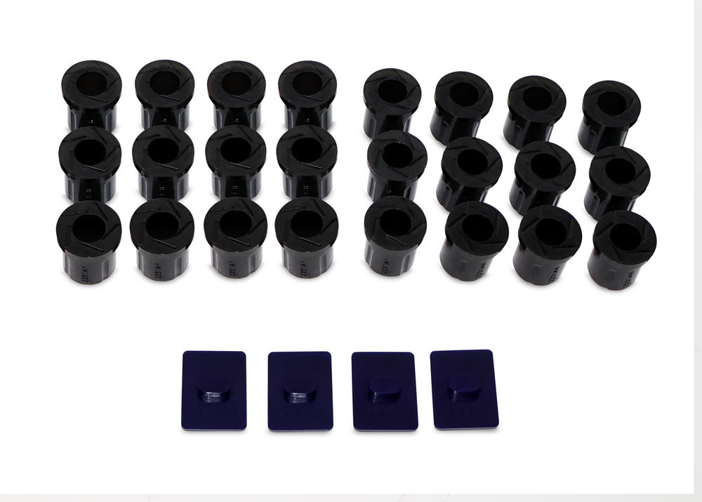 Front and Rear Leaf Spring - Bushing and Slipper Pad Heavy Duty Kit to Suit Toyota LandCruiser 55 Series