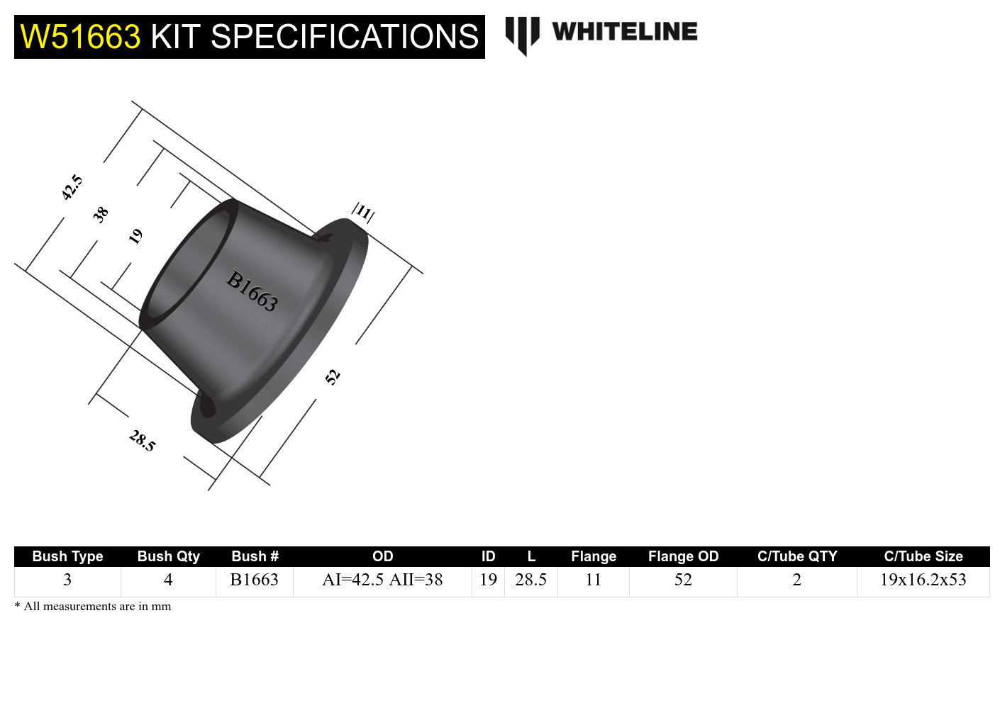 Front Control Arm Bushing - Lower Outer