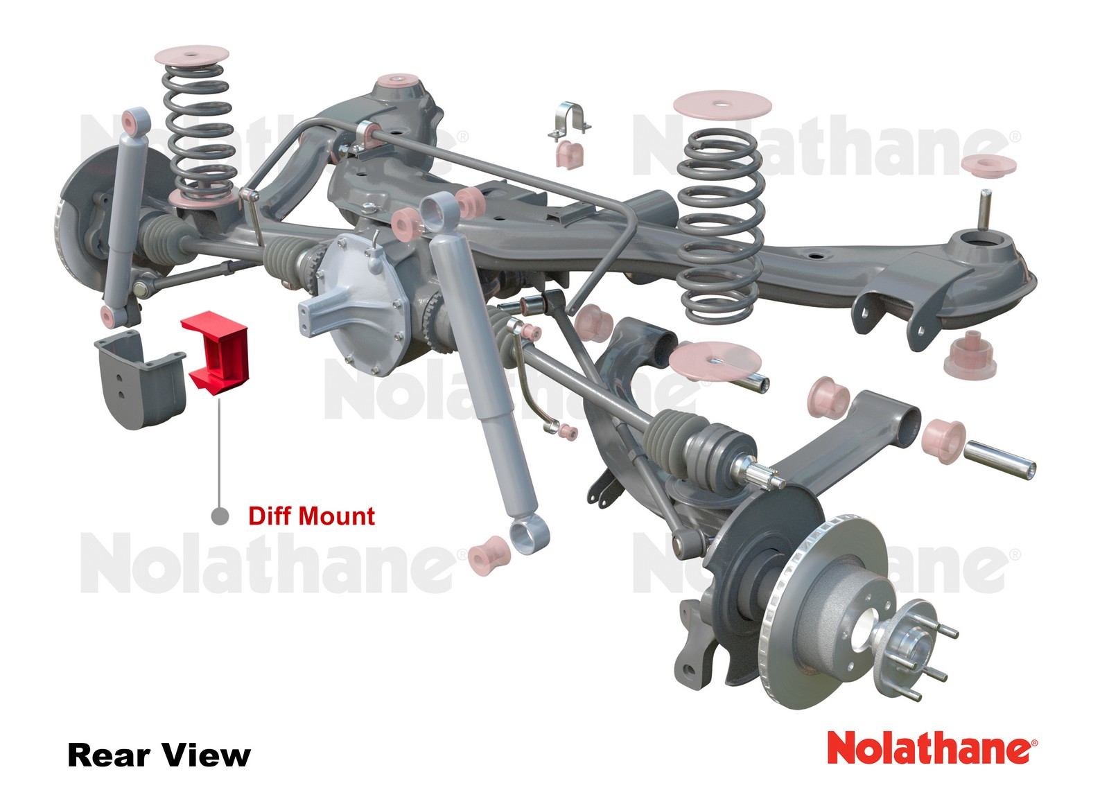 Rear Differential Mount - Bushing Kit to Suit Holden Commodore VX-VZ and HSV