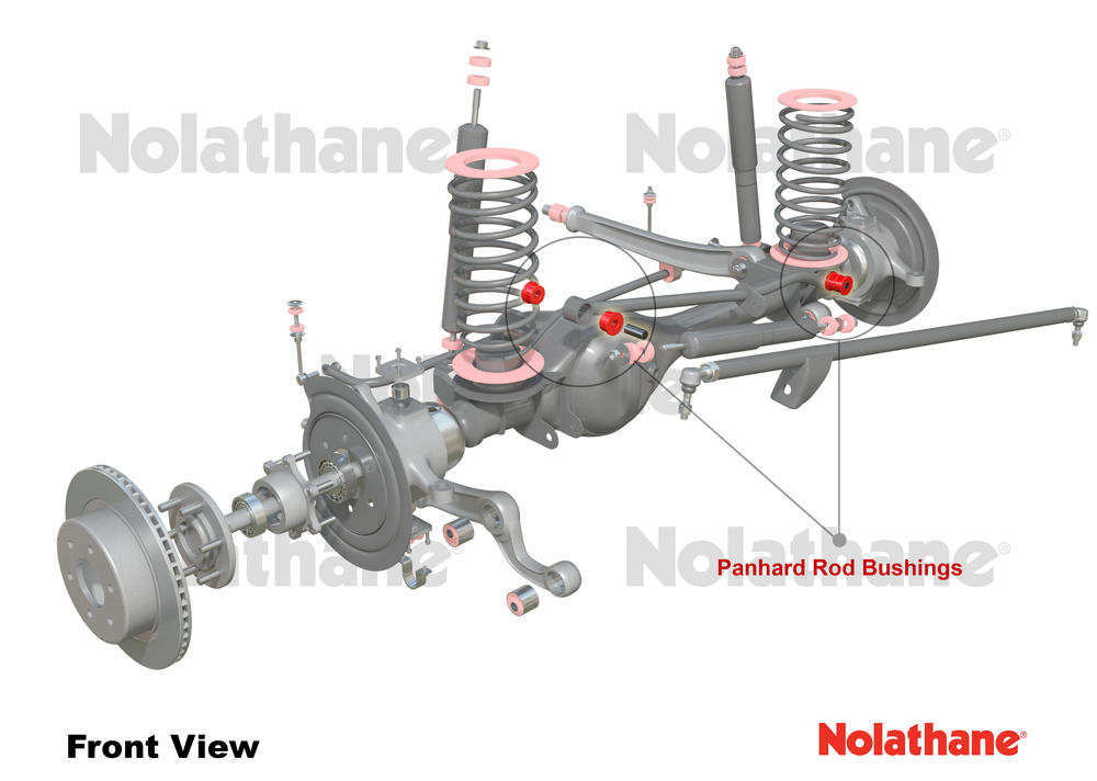 Panhard Rod - Bushing Kit to Suit Nissan Navara D23, Patrol GQ, GU Y60, Y61