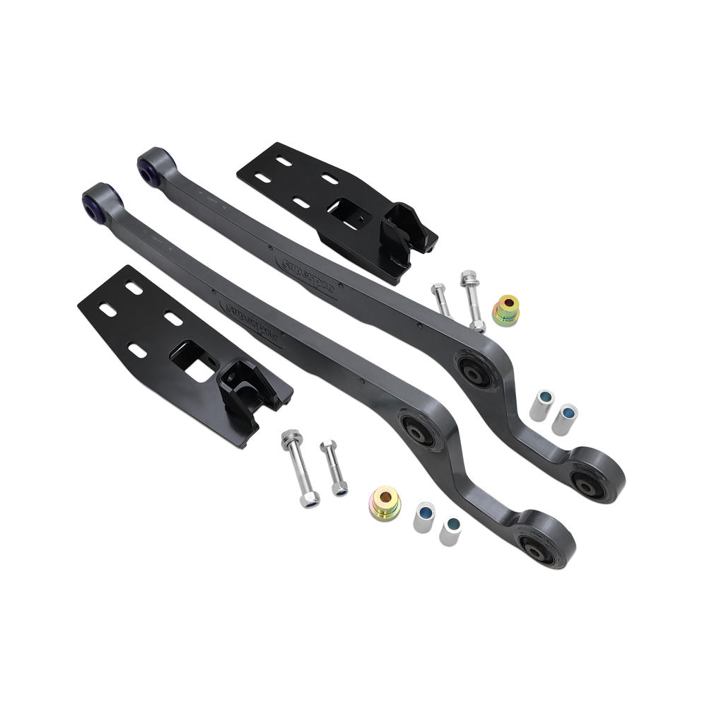 Front Radius Arm fixed Offset Correction Arms Kit to Suit Nissan Patrol GQ, GU with 4-5