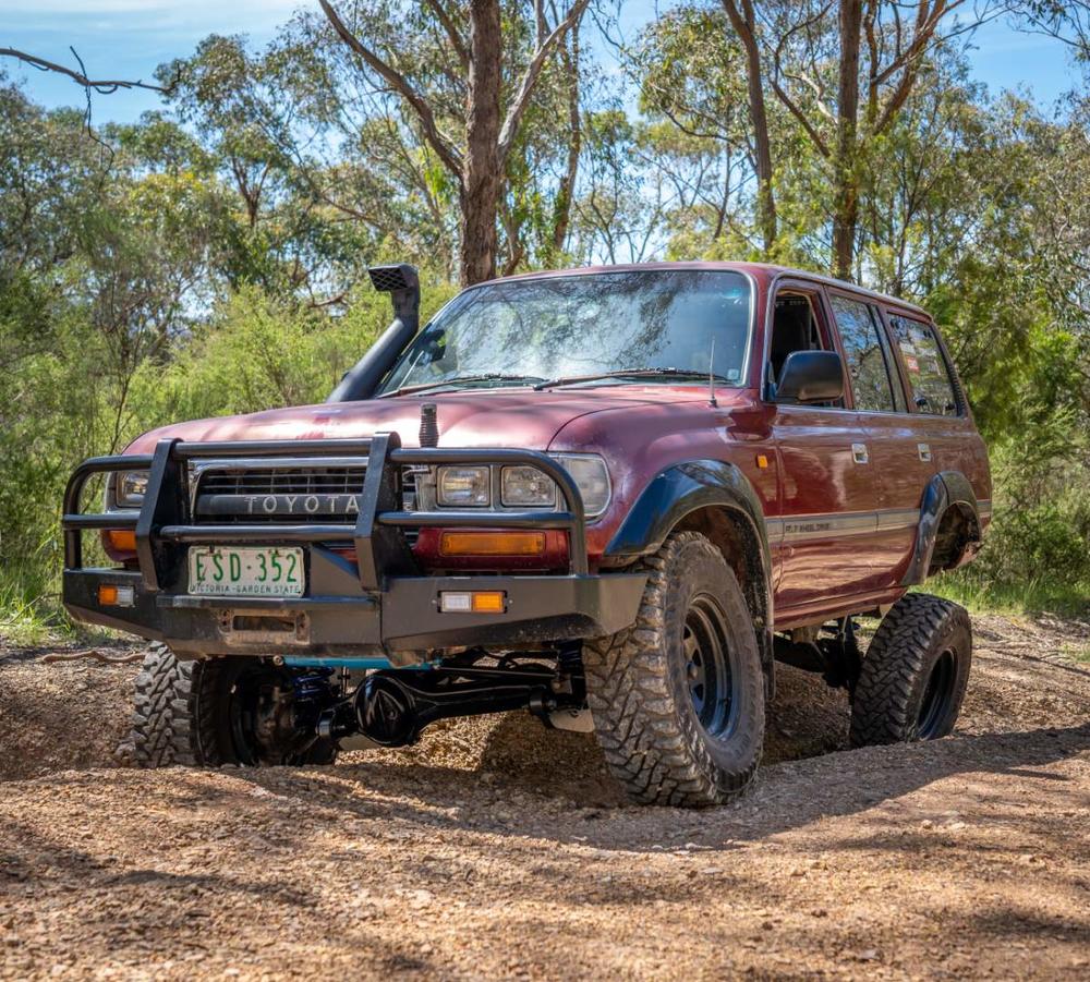 3-4 Inch 75-100mm Adjustable F4R Formula 4x4 Rear Shock Absorber Kit to suit Toyota LandCruiser 80 Series 1990-1997