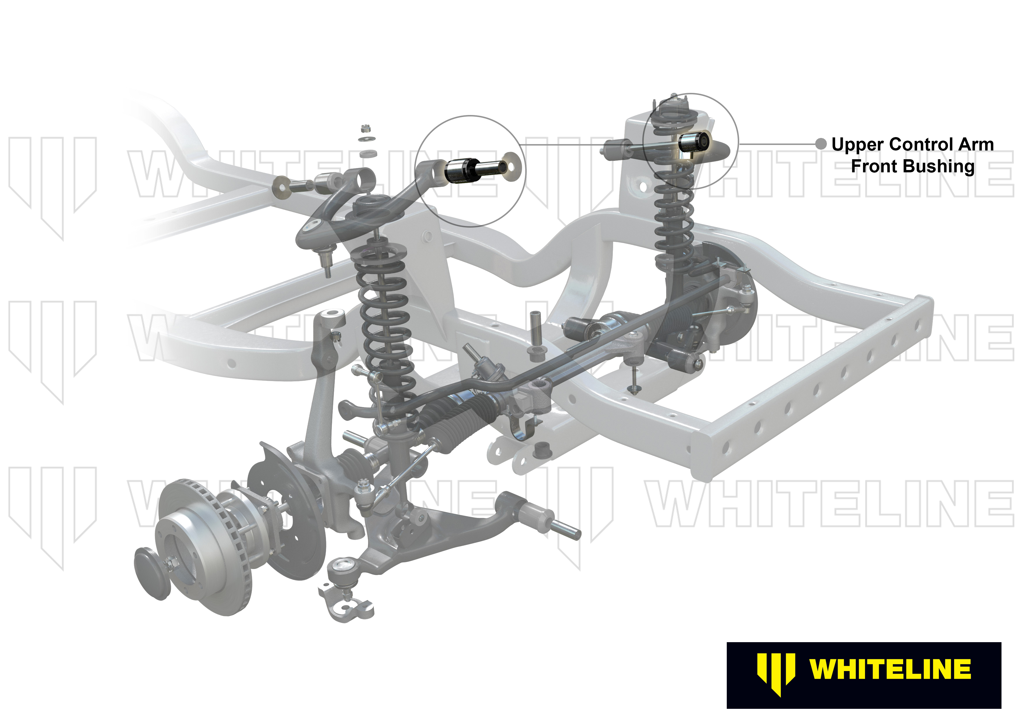 Front Upper Control Arm - Inner Front Bushing Kit to Suit Holden Gemini TX, TC, TD, TE, TF, TG