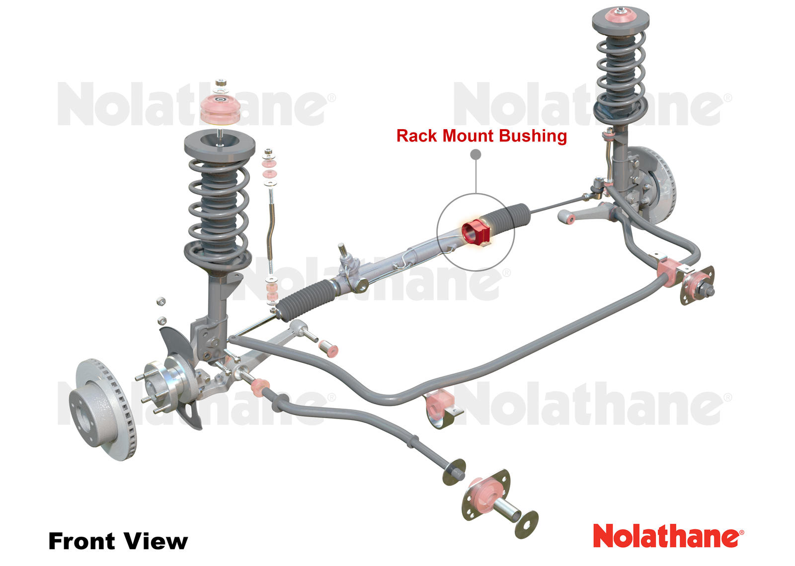Steering Rack and Pinion - Mount Bushing Kit to Suit Nissan Skyline R31