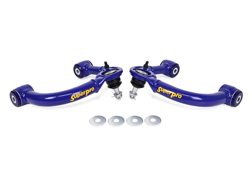 Front Upper Heavy Duty Control Arm Kit - Fixed Offset including Ball Joints to suit Toyota Hilux 2005-on (does not suit Hilux Rogue Widebody)