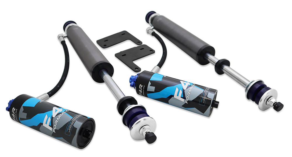 2 Inch 50mm Adjustable F4R Formula 4x4 Front Shock Absorber Kit to suit Toyota LandCruiser 76, 78, 79 Series 2007-on