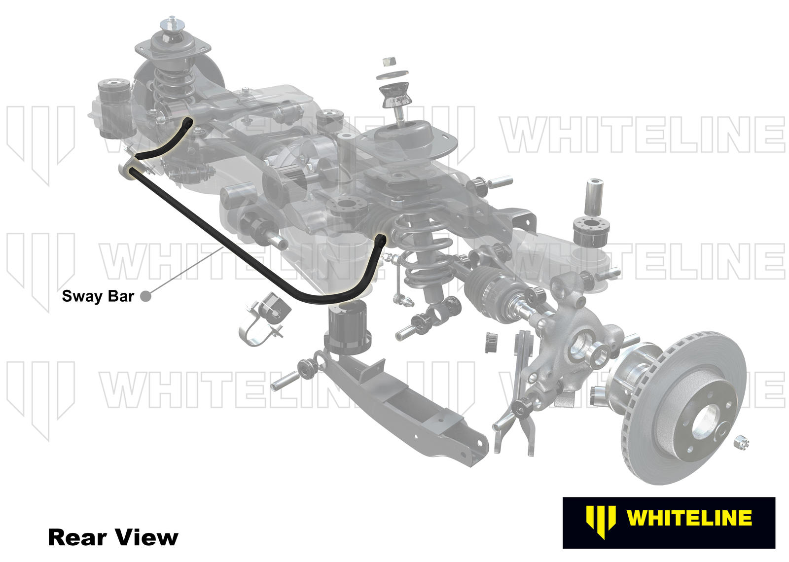 Rear Anti Roll Bar - 33mm Non Adjustable to Suit Nissan Patrol Y62