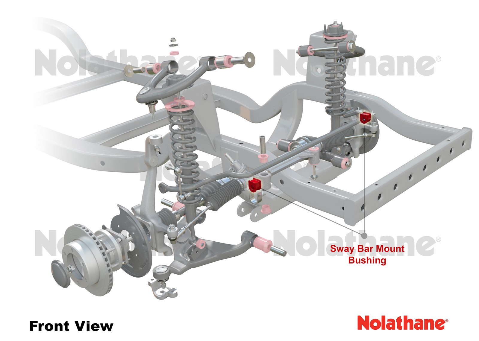 Front Sway Bar Mount - Bushing Kit 22mm to Suit Holden Camira and Gemini