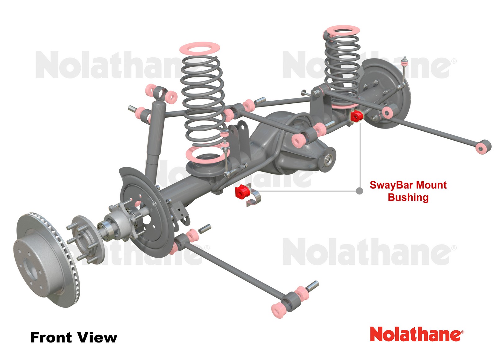 Sway Bar Mount - Bushing Kit 21.5mm to Suit Holden Jackaroo, Isuzu Trooper and Mitsubishi Magna