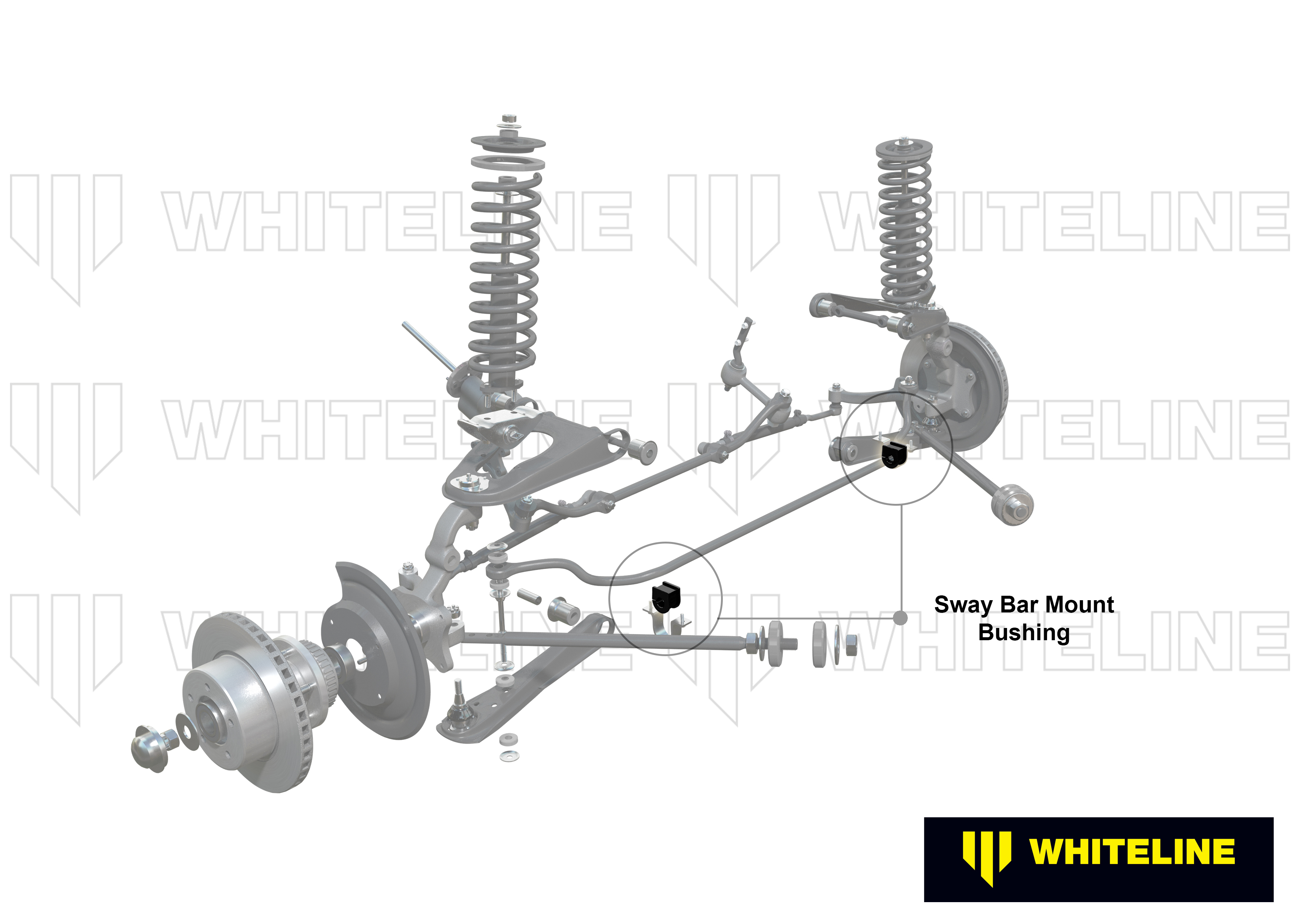 Front Anti Roll Bar Mount - Bushing Kit 20mm to Suit Nissan Navara D21 and Pathfinder WD21