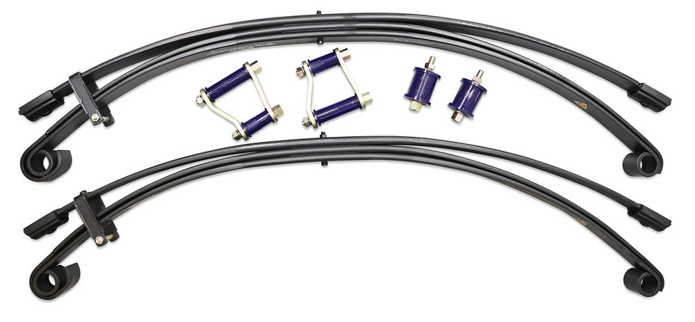 Formula 4x4 Parabolic Leaf Spring Kit - approx. 50mm Lift at 500-700kg Troopy & Dual Cab, 600-800kg Single Cab to suit LandCruiser 78, 79 Series 1999-2007