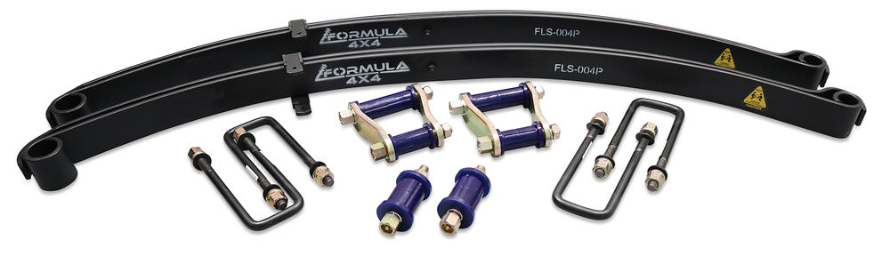 Formula 4x4 Parabolic Leaf Spring Kit - approx. 45mm lift at 0-200kg to suit Toyota Hilux KUN26, GGN25 2005-2015 & Foton Tunland P201 2012-2024