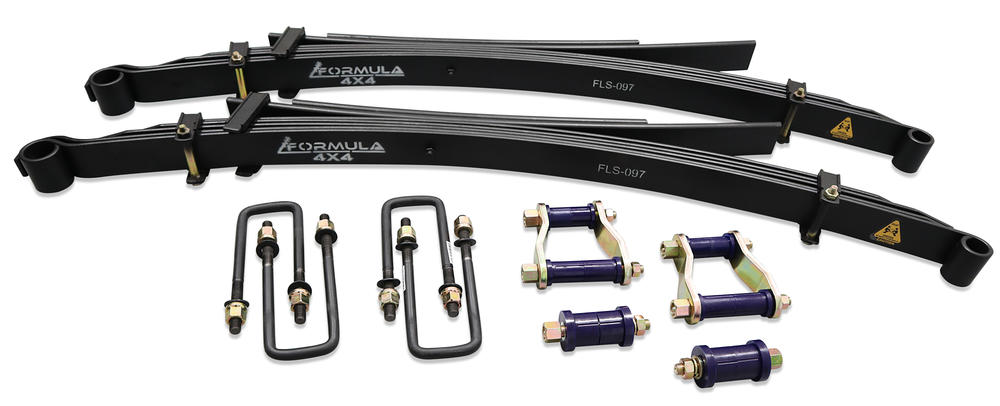 Formula 4x4 Rear Leaf Spring Kit - approx. 45mm lift at 0-200kg load to suit Mitsubishi Triton MQ & MR 2015-2024